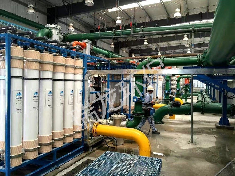 瑞龙环保工业纯水案例-150T超滤+反渗透系统